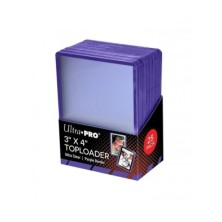 Toploader Purple Border (25 Unidades) Ultra Pro