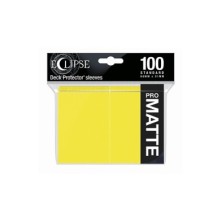 Fundas Eclipse Matte Standard Ultra Pro Color Lemon Yellow - Paquete de 100